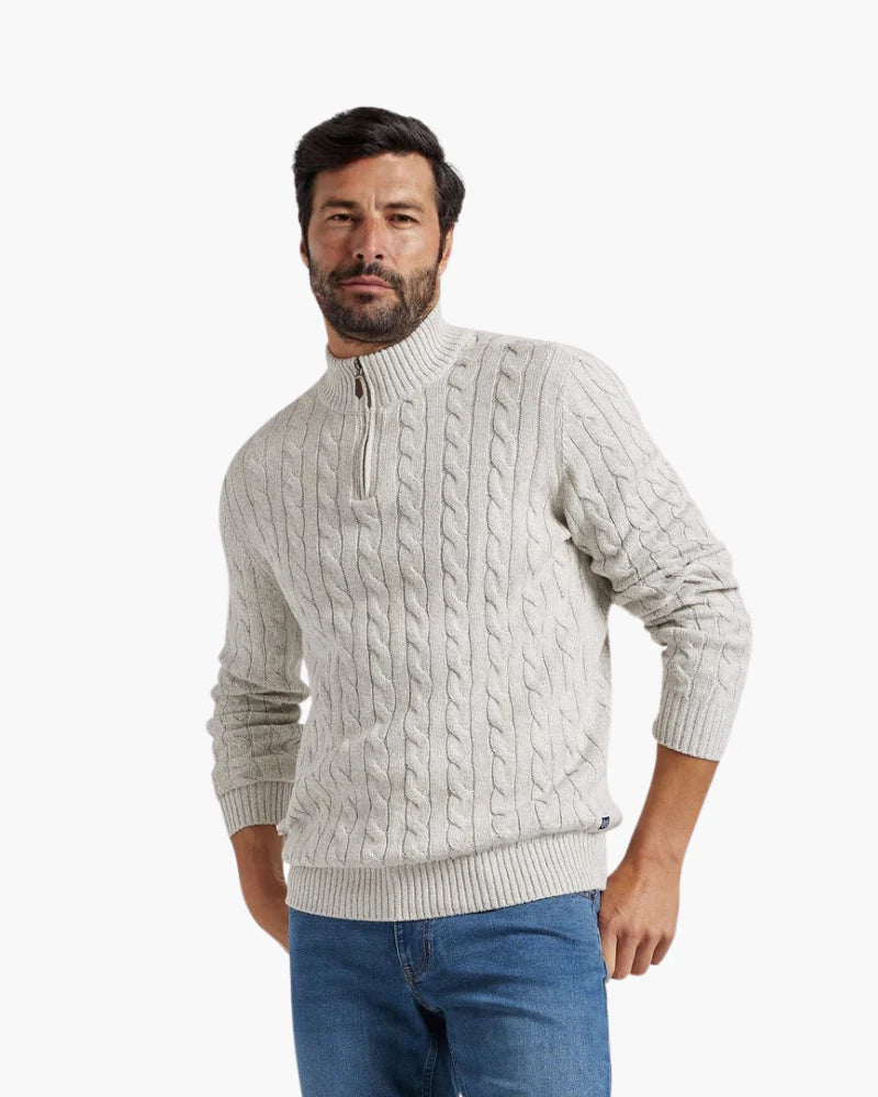 Wexford Cable-Knit Half Zip