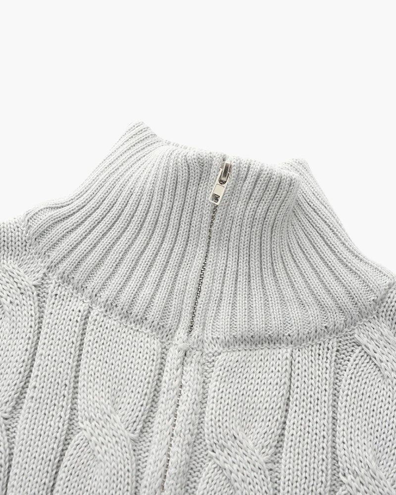 Wexford Cable-Knit Half Zip