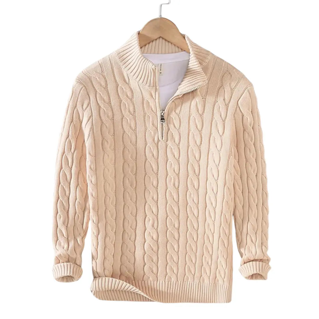 Wexford Cable-Knit Half Zip