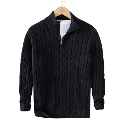 Wexford Cable-Knit Half Zip